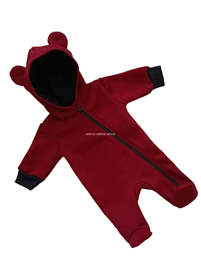 "МоёДитё" комбинезон с ушками бордовый КБ160 "Магнолия"  ? Северске